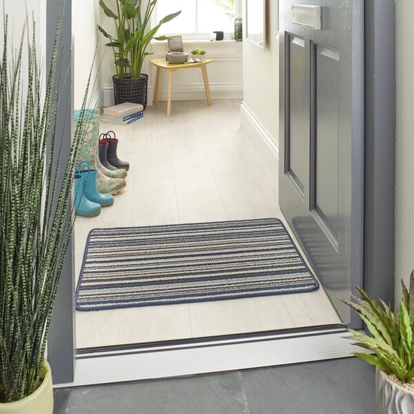 Marvel Striped Washable Doormat Marvel Stripe Navy