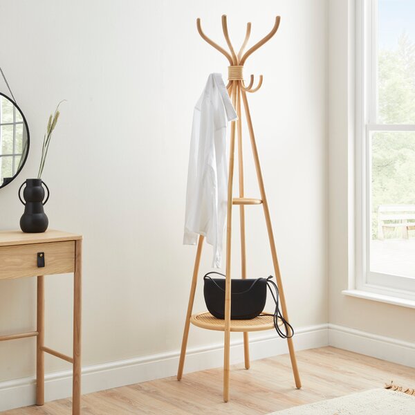 Cane Coat Stand Bamboo