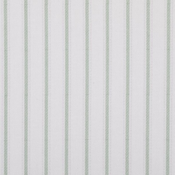 Printed Ticking Stripe Fabric Lining Sage