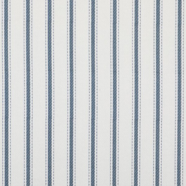 Printed Ticking Stripe Fabric Lining Navy