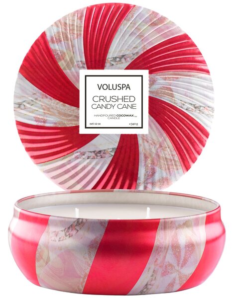 Voluspa Limited Edition 3-wick in tin 40 hours Crushed Candy Cone