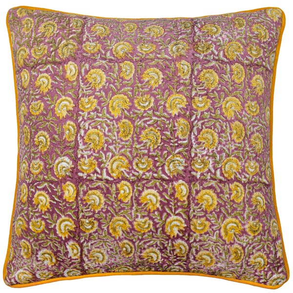 Chedworth Piped Velvet 50cm x 50cm Filled Cushion Rose Gold