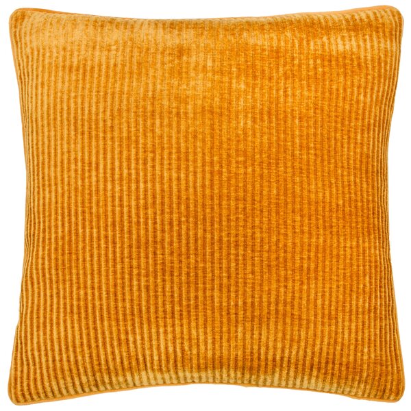 Garda Corduroy Piped 50cm x 50cm Filled Cushion Mustard