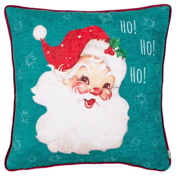 Evans Lichfield Vintage Santa Piped 43cm x 43cm Filled Cushion Multi