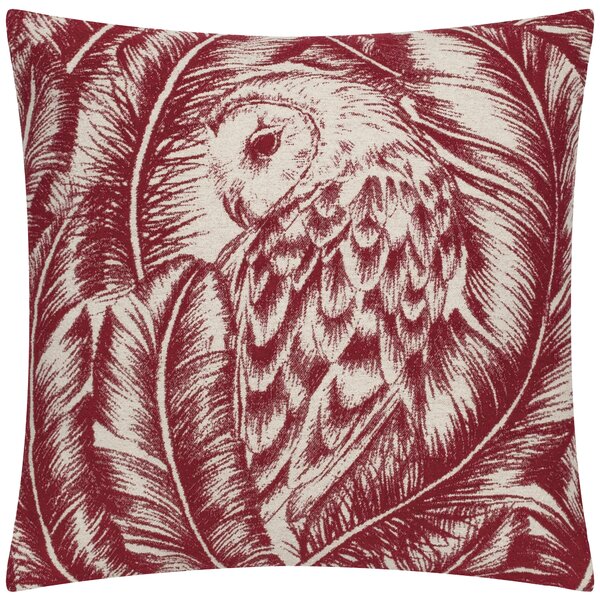 Albus Jacquard 45cm x 45cm Filled Cushion Redwood