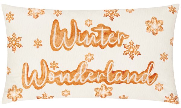 Gretel Winter Wonderland Embroidered 30cm x 50cm Filled Boudoir Cloud Dust Ginger