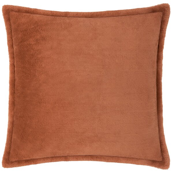 Kallu Faux Fur 55cm x 55cm Filled Cushion Rust