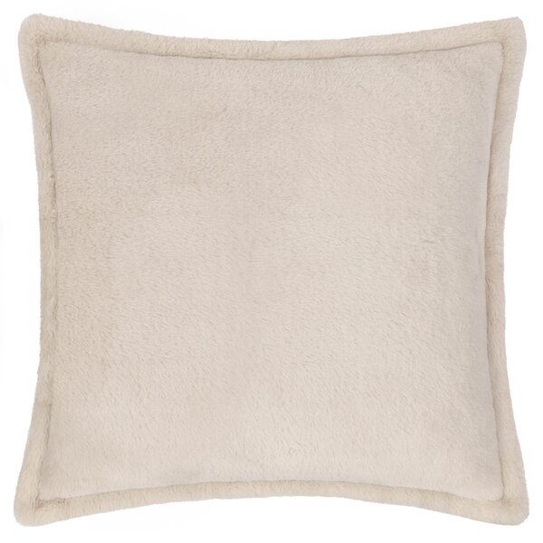 Kallu Faux Fur 55cm x 55cm Filled Cushion Natural