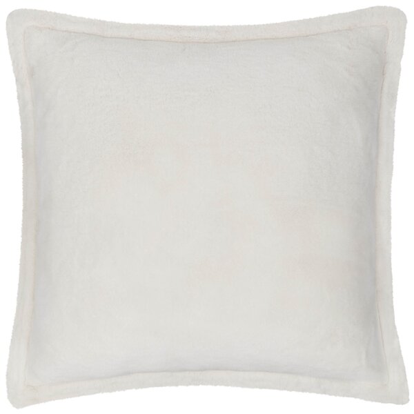 Kallu Faux Fur 55cm x 55cm Filled Cushion Ecru