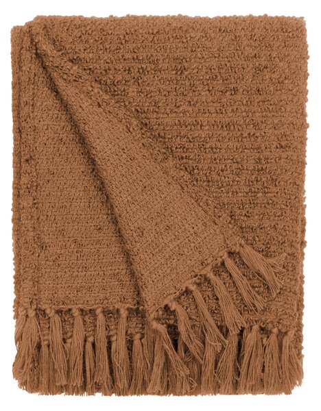 Candar Boucle Textured 130cm x 170cm Throw Ginger