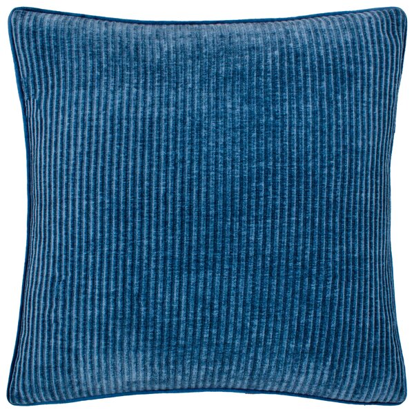 Garda Corduroy Piped 50cm x 50cm Filled Cushion Petrol