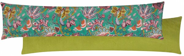 Viranai Exotic Floral 90cm x 20cm Draught Excluder Lake Blue