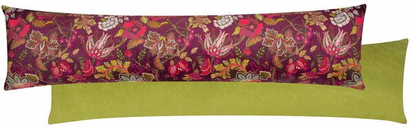 Viranai Exotic Floral 90cm x 20cm Draught Excluder Cerise