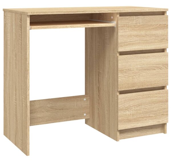 Desk Sonoma Oak 90x45x76 cm Engineered Wood