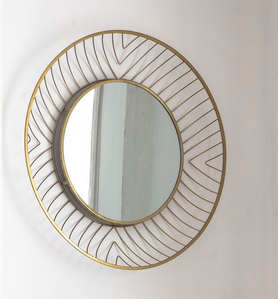 Chloe Wall Mirror 80cm Gold Effect