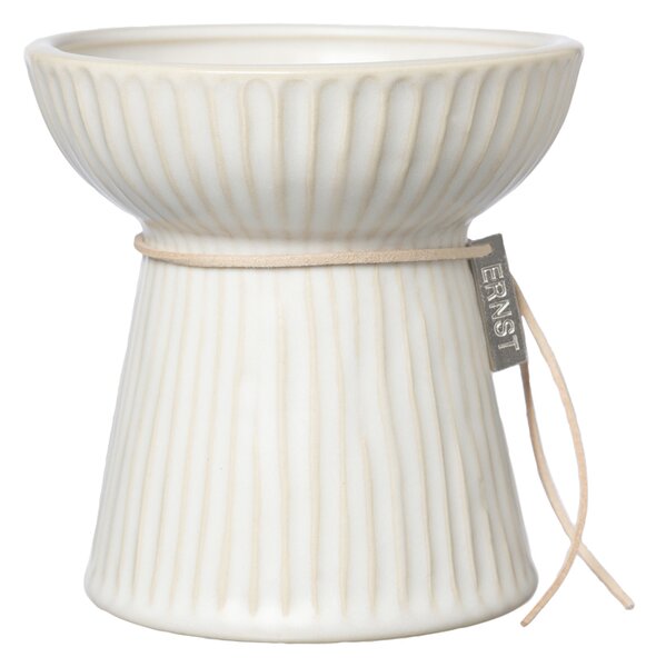 ERNST Ernst ridged onion vase 11 cm Natural white