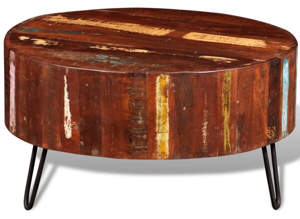 Coffee Table Solid Reclaimed Wood Round