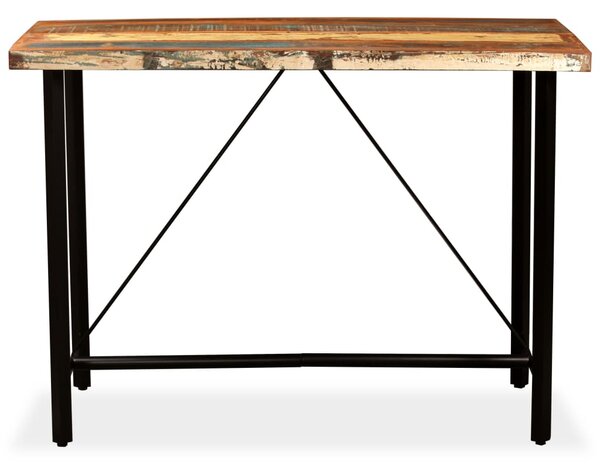 Bar Table Solid Reclaimed Wood 150x70x107 cm