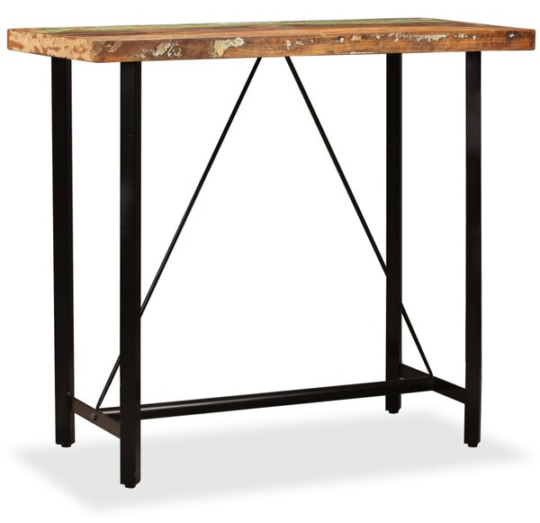 Bar Table Solid Reclaimed Wood 120x60x107 cm