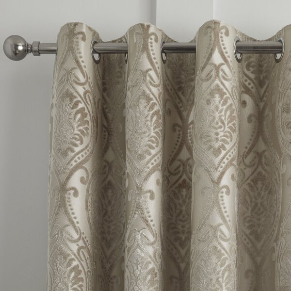 Curtina Chateau Natural Eyelet Curtains Natural