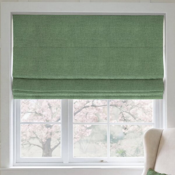ANTE DECOR Chelsea Chenille Made To Measure Roman Blind Forest