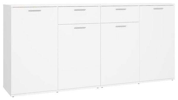 Sideboard White 160x36x75 cm Engineered Wood