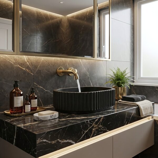 Countertop Basin Rea Margaret Black