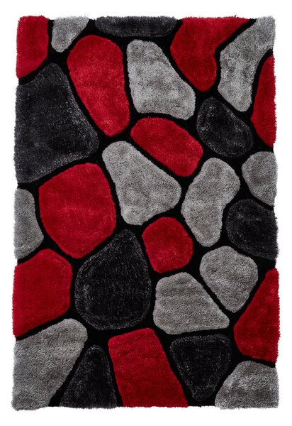 Noble House Pebbles Rug Grey/Red