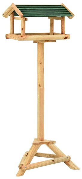 Bird Feeder with Stand 37x28x100 cm Solid Fir Wood