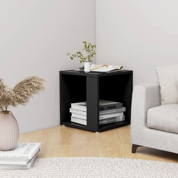 Side Table Black 33x33x34.5 cm Engineered Wood