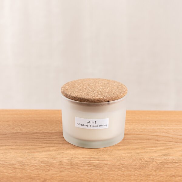 Soy Wax Blend Mint Multi-Wick Candle White