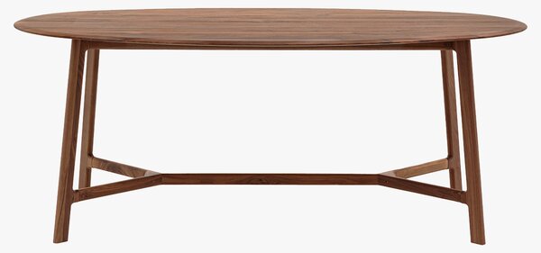 Menorca Walnut Oval Dining Table