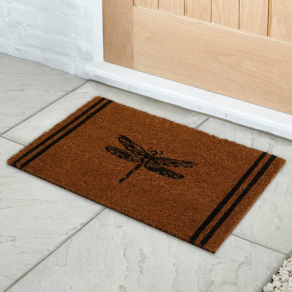 Dragonfly Doormat Black