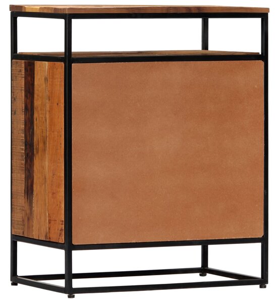 Side Cabinet 60x35x76 cm Solid Reclaimed Wood and Steel