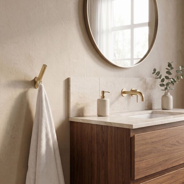 Bathroom hook WILL Brush Gold