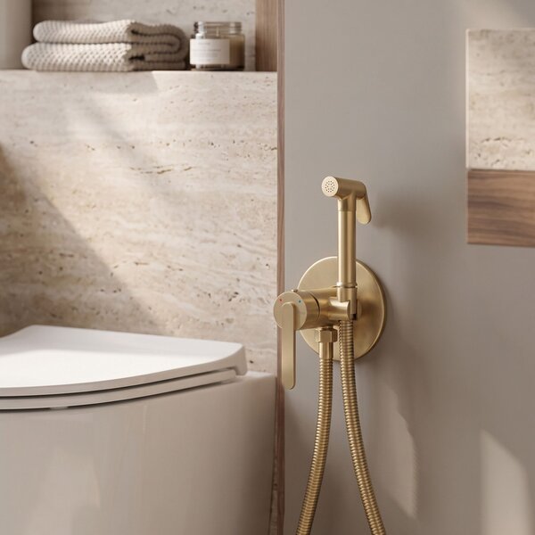 Bidet faucet Rea Ontario Brush Gold