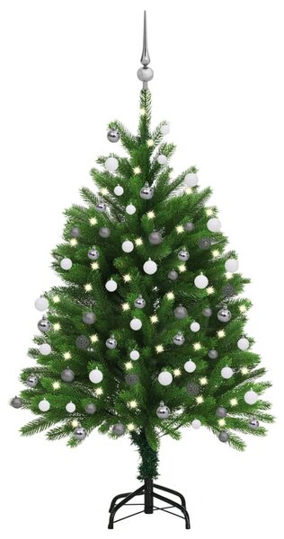 Artificial Pre-lit Christmas Tree with Ball Set 120 cm Green