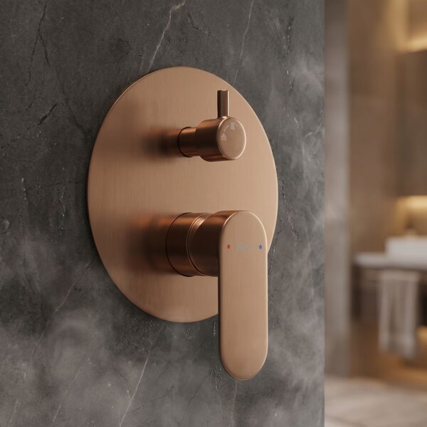 Shower system Rea Drop Brush Copper + BOX