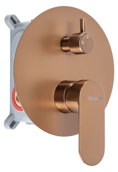Shower system Rea Drop Brush Copper + BOX