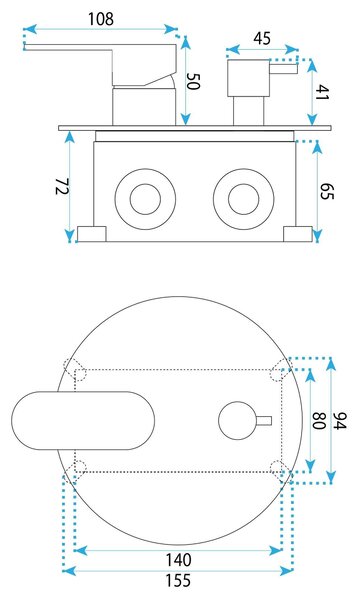 Shower system Rea Drop Titan + BOX