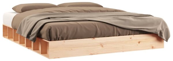 Bed Frame without Mattress 140x200 cm Solid Wood