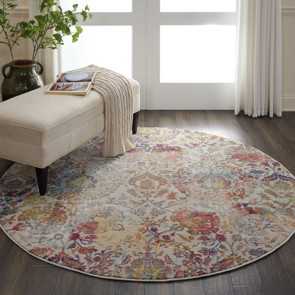 Ankara Global 6 Round Rug Orange