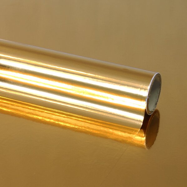 Fablon Gold Polished Sticky Back Plastic Gold