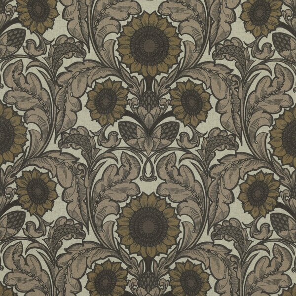 HOUSE Llewelyn-Bowen Sunny Side Up Printed Fabric Caviar