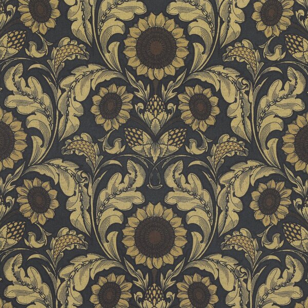 HOUSE Llewelyn-Bowen Sunny Side Up Printed Fabric Midnight