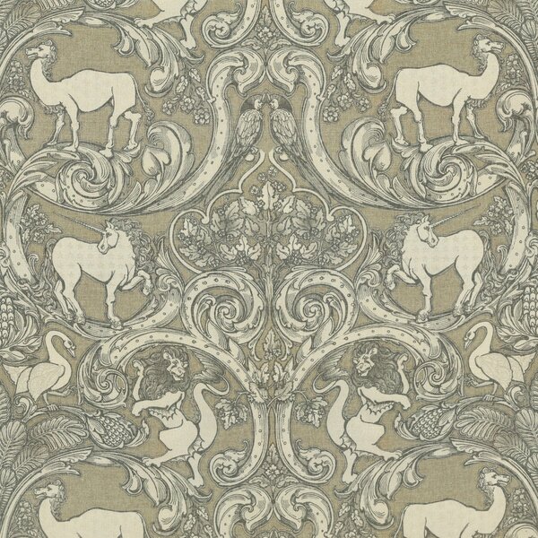HOUSE Llewelyn-Bowen Menagerie Artois Printed Fabric Fawn