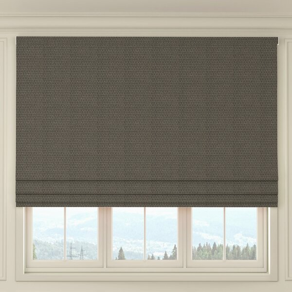 HOUSE Llewelyn-Bowen Oak Leaf Made To Measure Roman Blind Charcoal