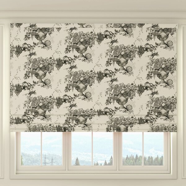 HOUSE Llewelyn-Bowen Vacannes Made To Measure Roman Blind Ivory Mortar