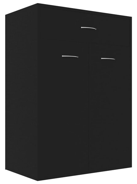 Shoe Cabinet Black 60x35x84 cm Engineered Wood