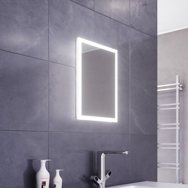 Cara Slimline Edge LED Bathroom Mirror With Demister Pad & Sensor 1430